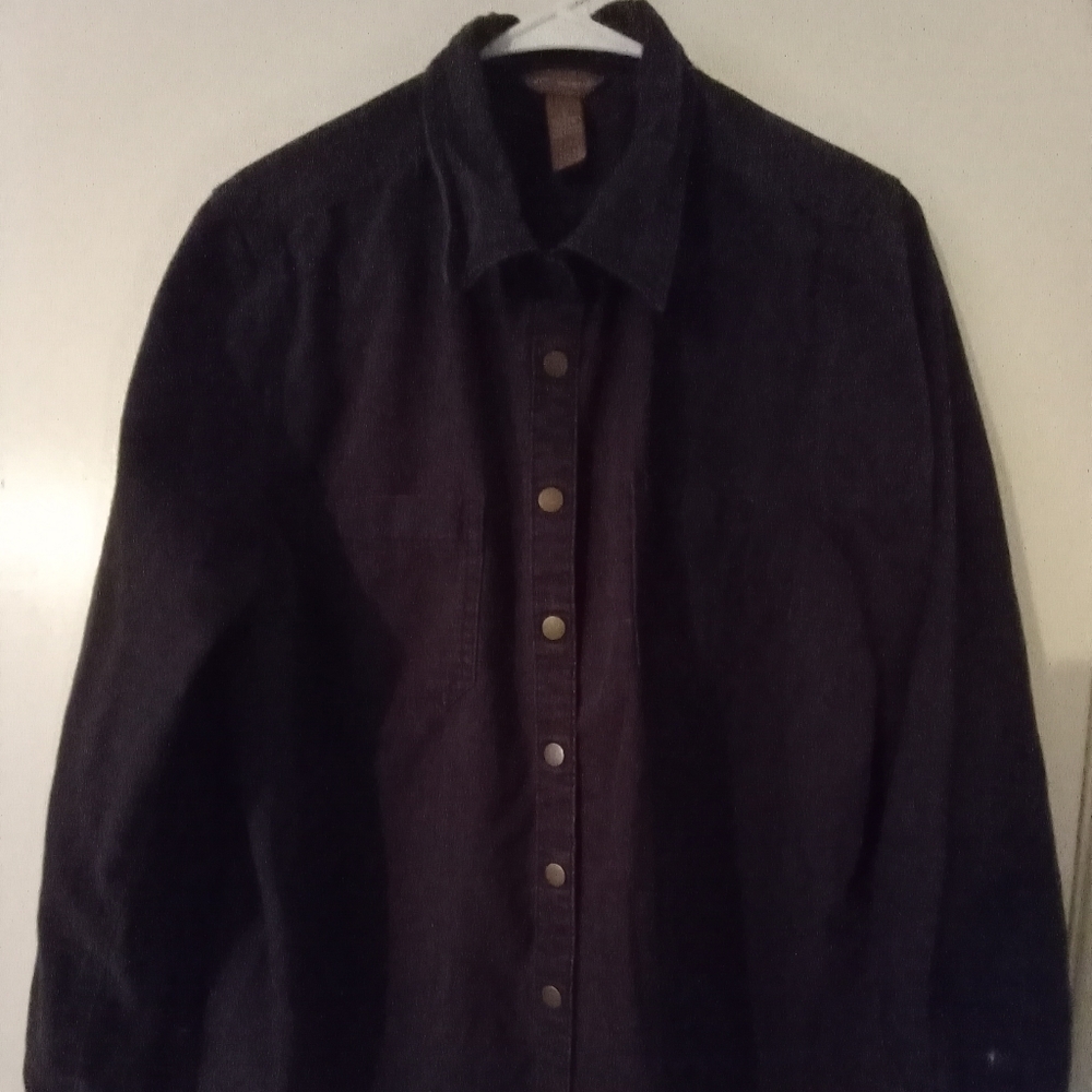 Mens Bit & Bridle Black Snap Button Western Shirt